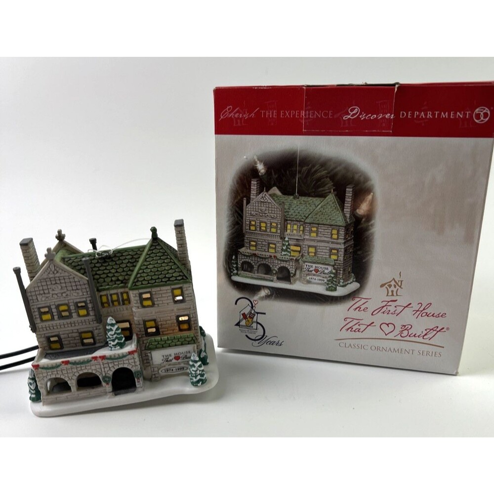 Dept. 56 The First House That LOVE Built 25 Year Ornament 1999 - Tested